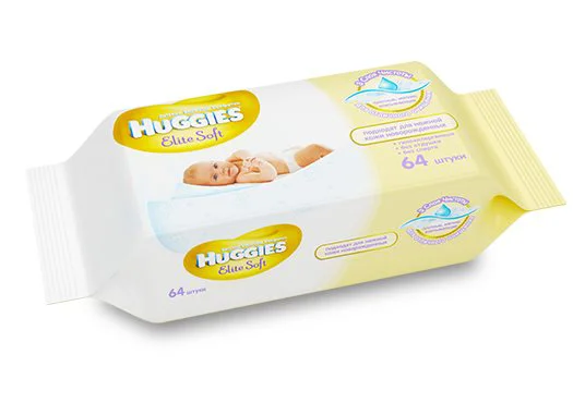 image for Servetele umede Huggies Elite Soft, 64 buc. foto