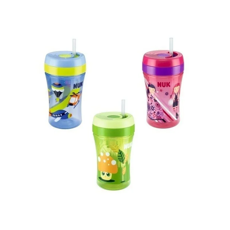 image for Чашка NUK Fun Cup с силиконовой соломинкой (18+ мес.), 300 мл foto