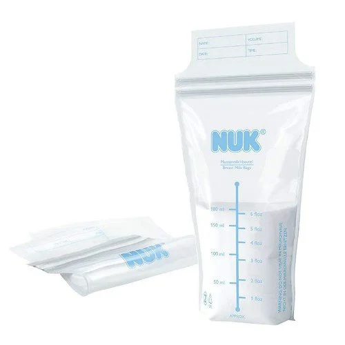 Pungi sterile NUK pentru stocarea laptelui matern, 180 ml, 25 buc.
