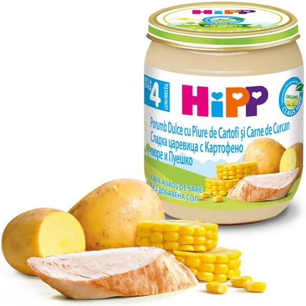 image for Пюре HiPP из индейки с картофелем и сладкой кукурузой (4+ мес.), 125 г foto