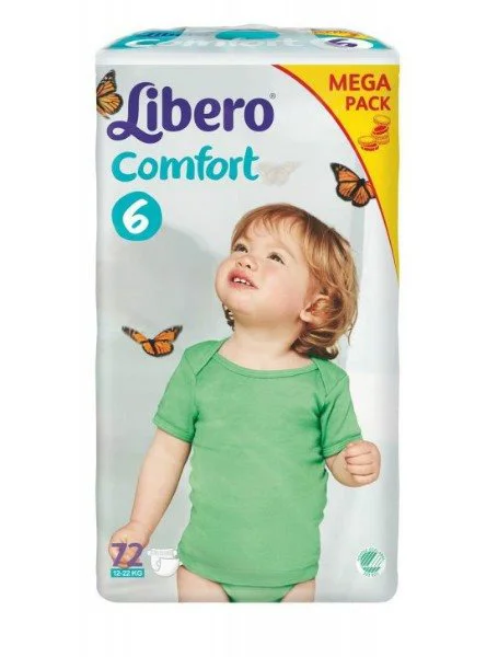 Подгузники Libero Megapack Comfort 6 (12-22 кг), 72 шт. foto