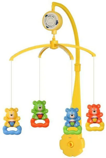 image for Carusel muzical pentru patut Baby Mix cu ursuleti foto