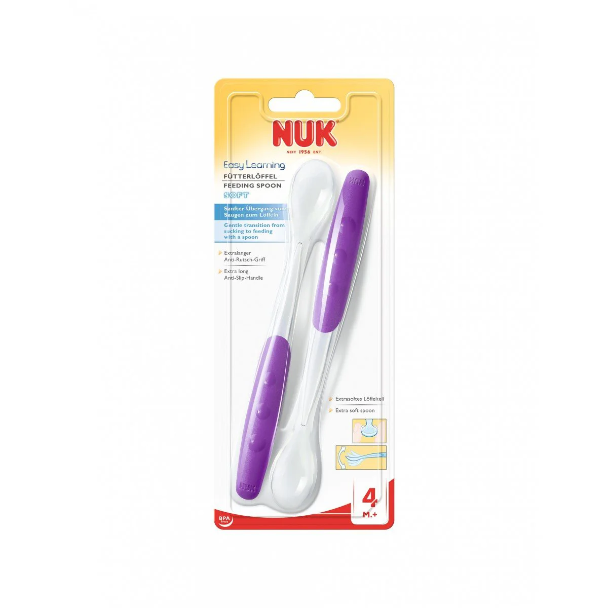 image for Set din 2 lingurite NUK Easy Learning (4+ luni) foto