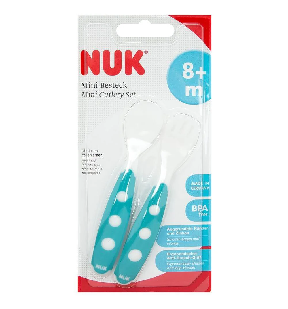 Set lingurita si furculita NUK Easy Learning (8+ luni) foto