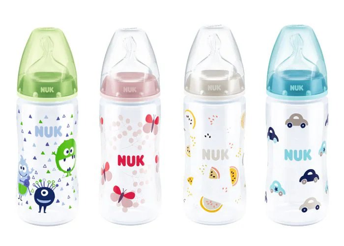 image for Biberon din plastic NUK First Choice cu tetina din silicon (0-6 luni), 300 ml foto