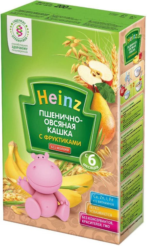 Terci Heinz din grau si ovaz cu fructe (6+ luni), 200g foto