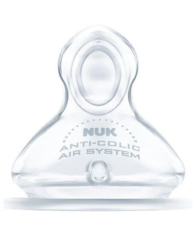 Tetina NUK First Choice din silicon, flux pentru lichide (0-6 luni)