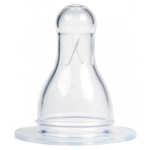 Tetina rotunda Canpol din silicon, flux mediu, 2 buc.
