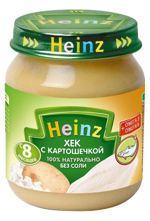 image for Piure Heinz de Merluciu (Hec) cu cartofi (8+ luni), 120g foto