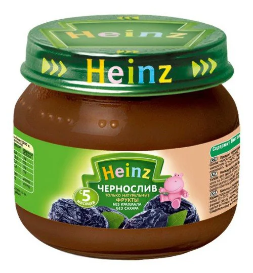 Пюре Heinz Чернослив с пребиотиками (5+ мес.), 80г