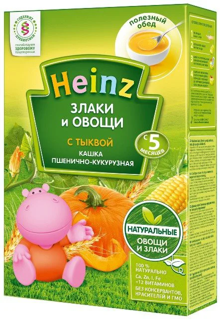 Terci Heinz de grau si porumb cu dovleac (5+ luni), 200 g foto