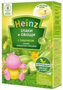 Кашка HEINZ рисово-пшеничная с кабачком (5+ мес.), 200г