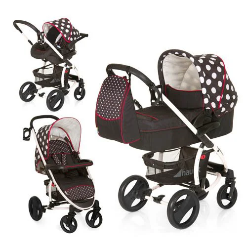 Коляска Hauck all in one Malibu XL Dots Black