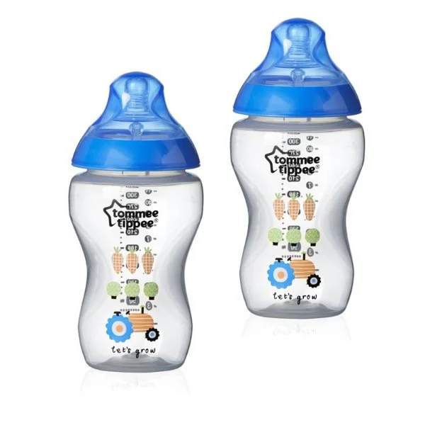 Бутылочка Tommee Tippee с рисунком (3+ мес.), 340 мл, 2 шт.