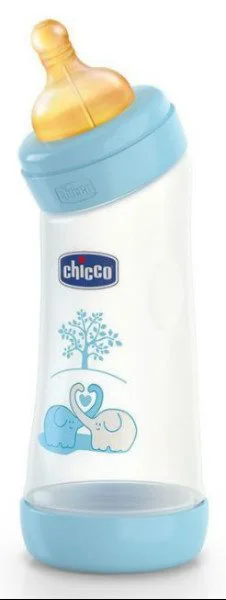 image for Бутылочка пластиковая Chicco Boy соска с наклоном, латекс, 250 мл foto