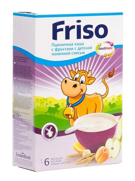 Terci Friso din grau cu fructe si lapte (6+ luni), 250g foto