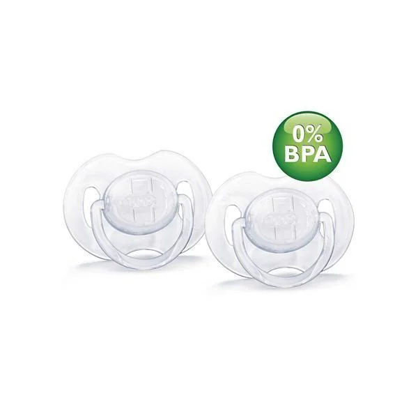 image for Suzete ortodontice Philips AVENT transparente (0-6 luni), 2 buc. foto