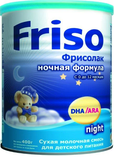 Formula de lapte Friso pentru noapte (0-12 luni), 400 g foto