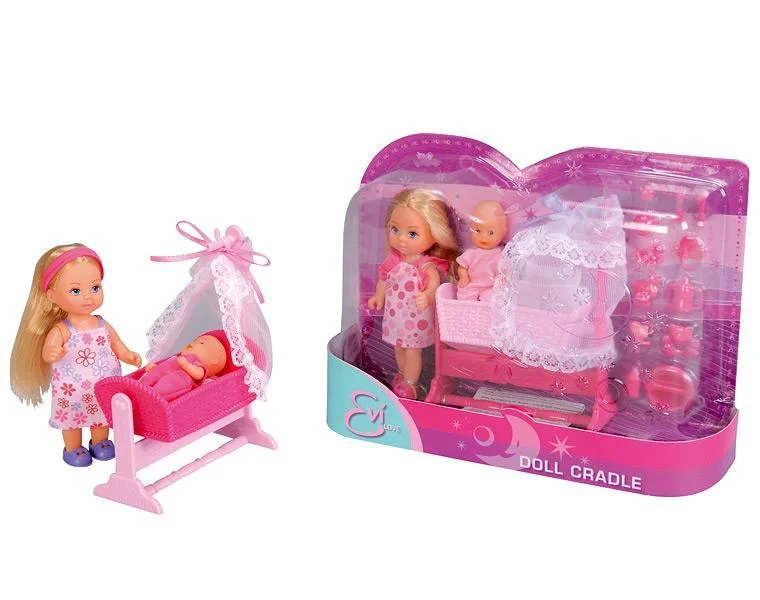 Set de joc Simba Evi Doll Cradle Steffi Love, 2 modele