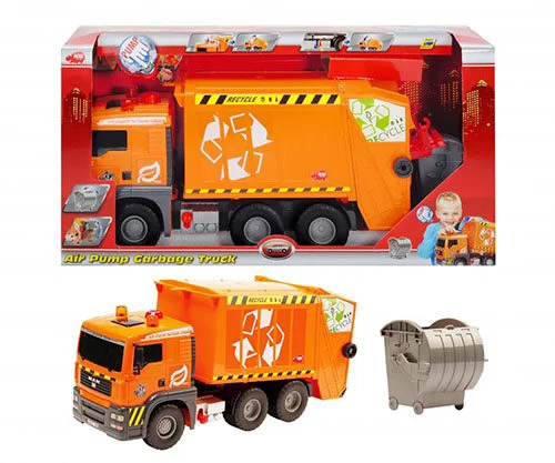 Camion Dickie Air Pump Garbage Truck, 55 cm foto