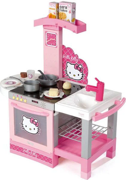 image for Bucatarie pentru copii Smoby Hello Kitty, 17 accesorii foto