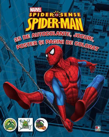 Spider-Man. 25 de autocolante, jocuri, poster si pagini de colorat