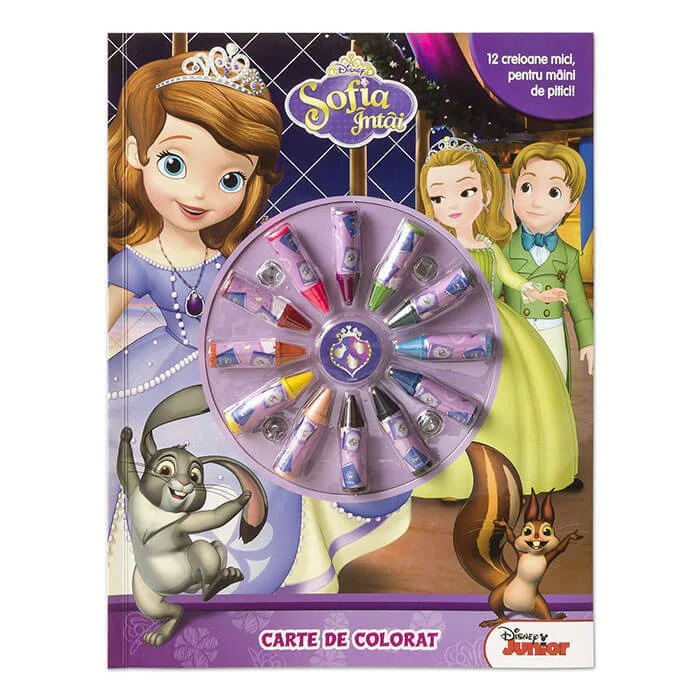 Sofia intai. Carte de colorat Disney foto