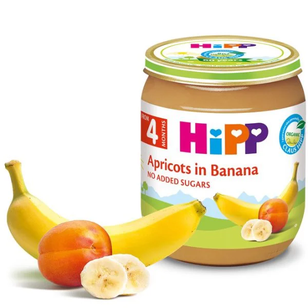 Piure HiPP din caise si banane (4+ luni), 125 g foto