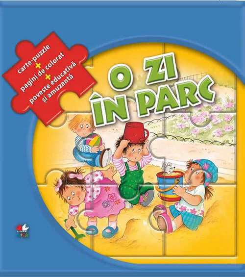 image for O zi in parc. Carte + puzzle foto