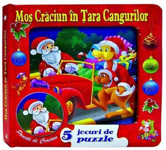 image for Mos Craciun in Tara Cangurilor. 5 jocuri cu puzzle foto