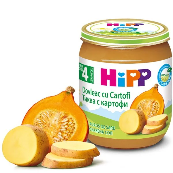 Piure HIPP din dovleac cu cartofi (4 luni+), 125g foto