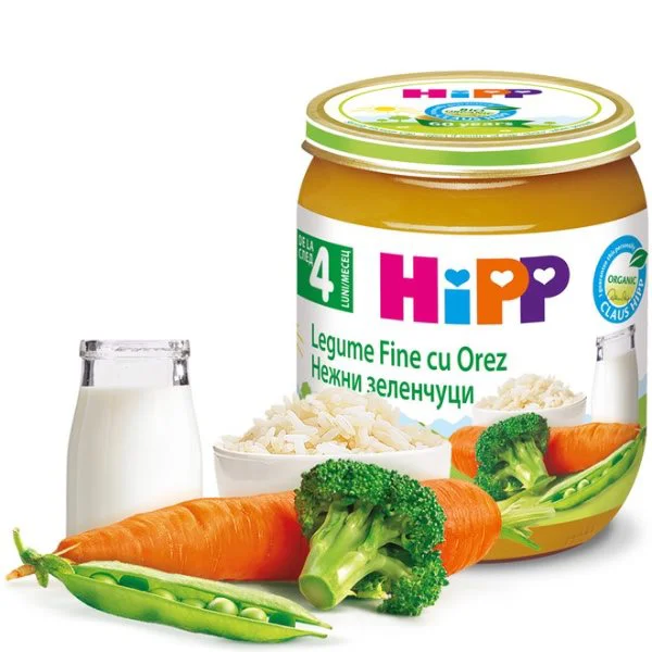 Piure HIPP din legume fine cu orez (4+ luni), 125 g foto