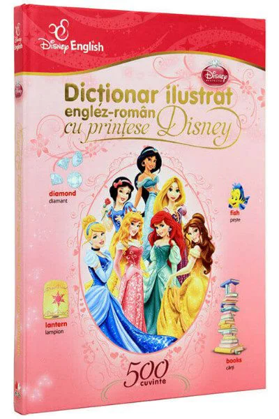 image for Dictionar ilustrat englez-roman cu printese Disney foto