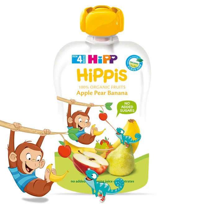 image for Piure HiPPiS de mere, pere si banane (4+ luni), 100 g foto