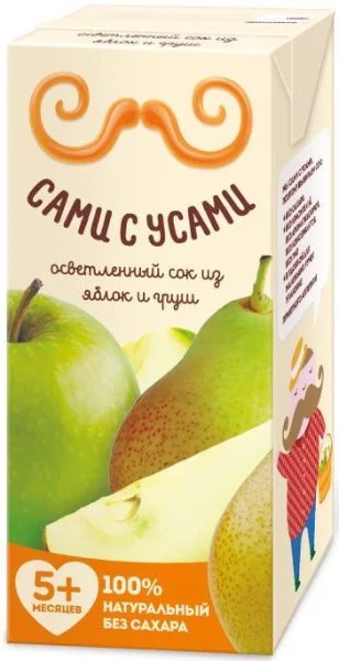 Suc Sami s Usami limpezit din mere si pere (5+ luni), 200 g foto