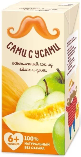 Suc Sami s Usami limpezit din mere si pepene galben (6+ luni), 200 g foto