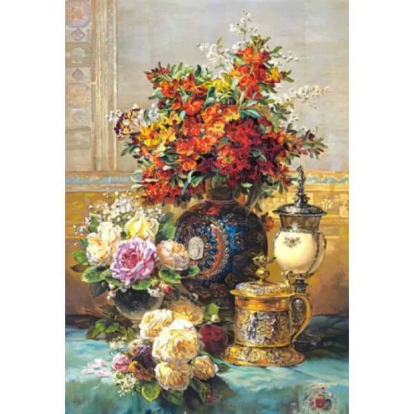 Puzzle Castorland Fleurs Sur Une, 1500 piese foto