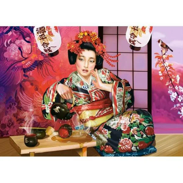Puzzle Castorland Geisha Tea Ceremony, 1000 piese foto