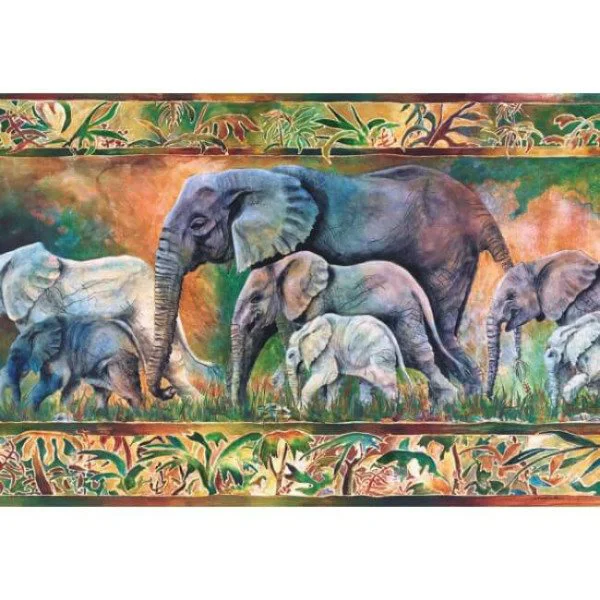 Puzzle Castorland Parade of Elephants, 1000 piese foto