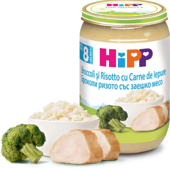 image for Пюре HiPP из брокколи с кроликом и рисом (8+ мес.), 220 г foto