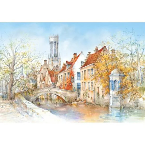 Puzzle Castorland Bruges, Groenerei, 1000 piese foto