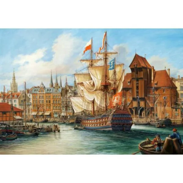 Puzzle Castorland Copy of The Old Gdansk, 1000 piese foto