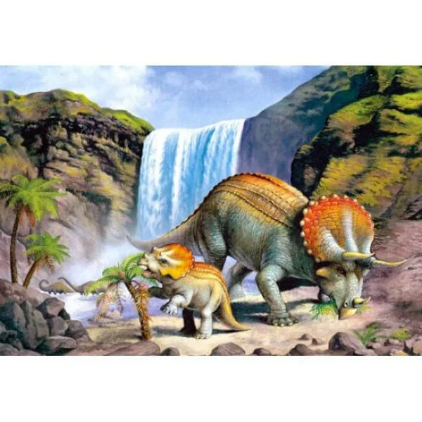 Puzzle Castorland Triceratops Dinosaurs, 260 piese foto