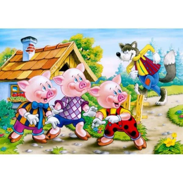 Puzzle Castorland Three Little Pigs, 260 piese foto