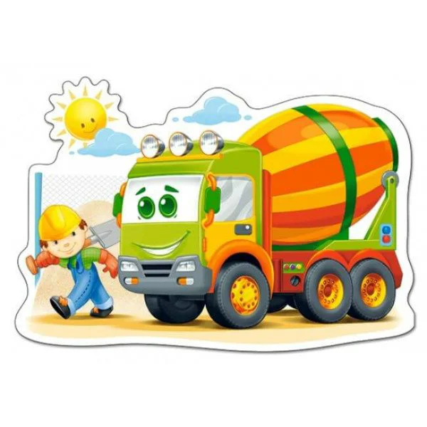 Puzzle Castorland Concrete Mixer, 12 piese foto