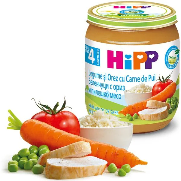 image for Пюре HiPP цыпленок с рисом и овощами (4+ мес.), 125 г foto