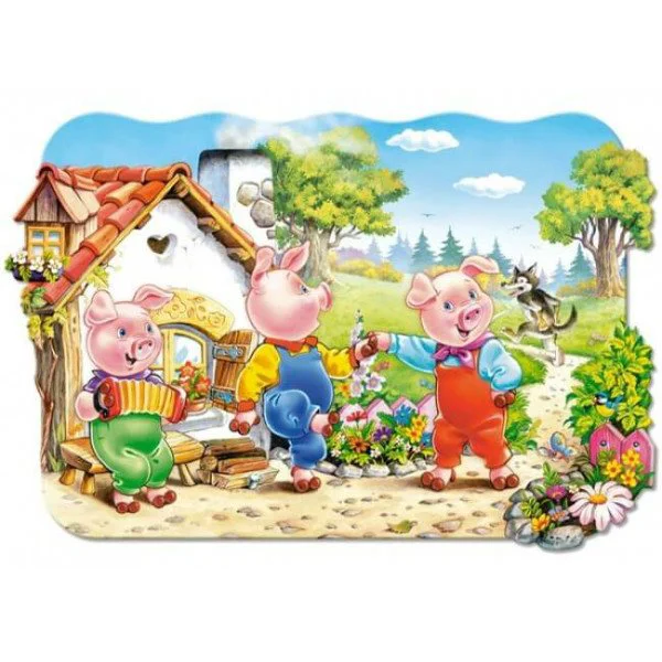 Puzzle Castorland Three Little Pigs, 20 piese foto
