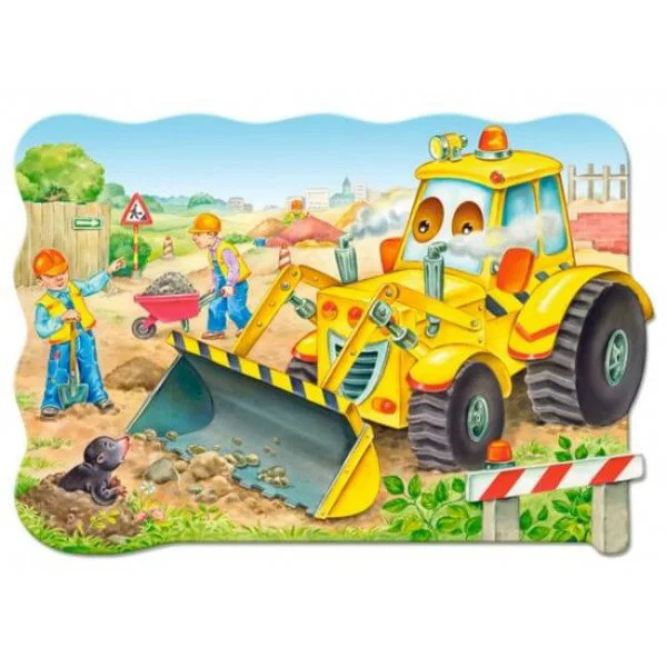 Puzzle Castorland Bulldozer in Action, 20 MAXI piese foto