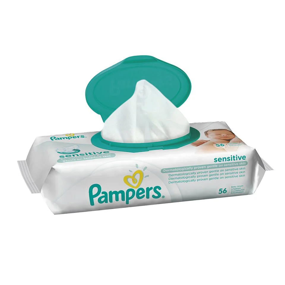 Влажные салфетки Pampers Sensitive, 56 шт.