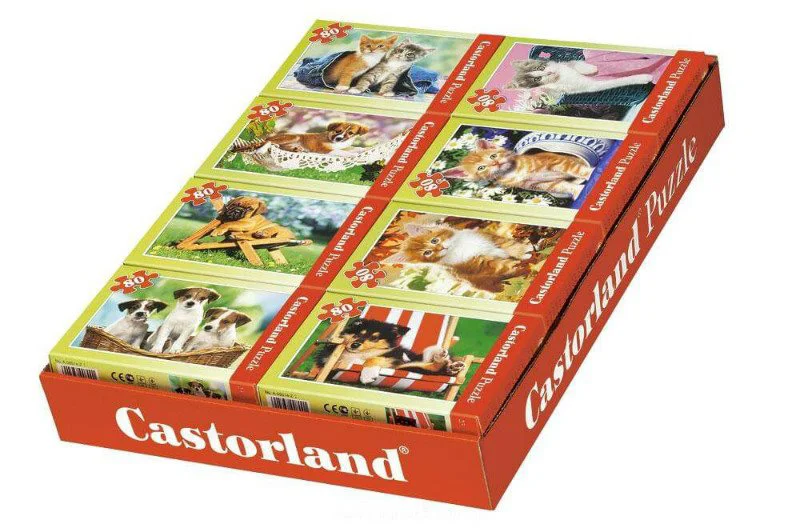 Puzzle Castorland Animals, 80 MINI piese foto